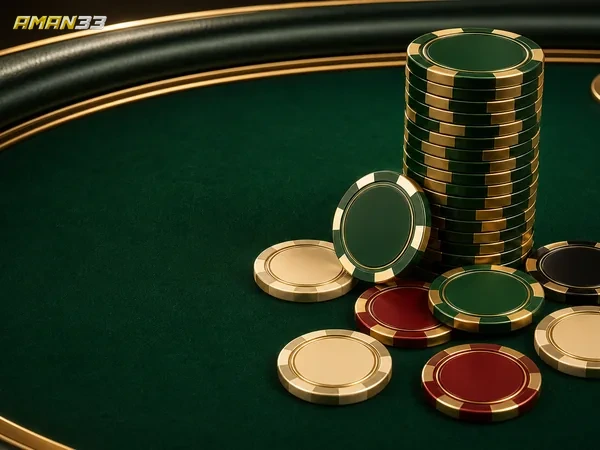 Meja European Roulette dengan tata letak taruhan yang jelas